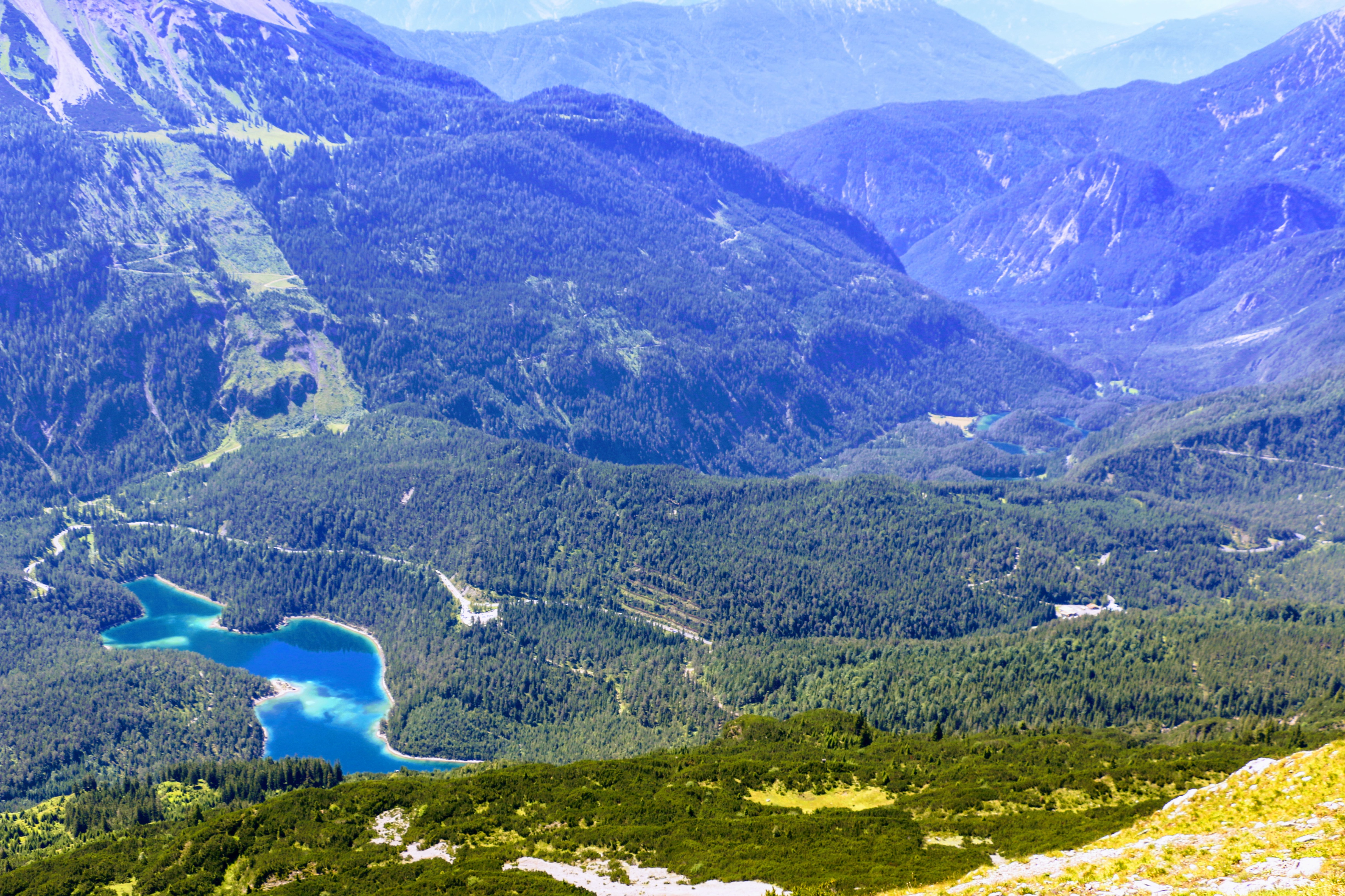 Blindsee Fernpass - gezien vanaf de Grubigstein