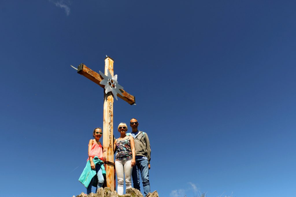 Het kruis op de top van de Grubigstein