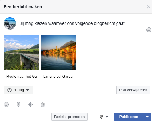  Foto toevoegen aan Facebook poll Frederik Maesen