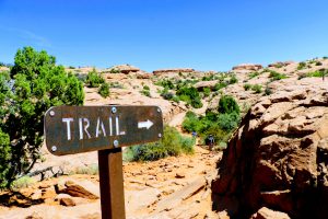 Delicate Arch Trail route