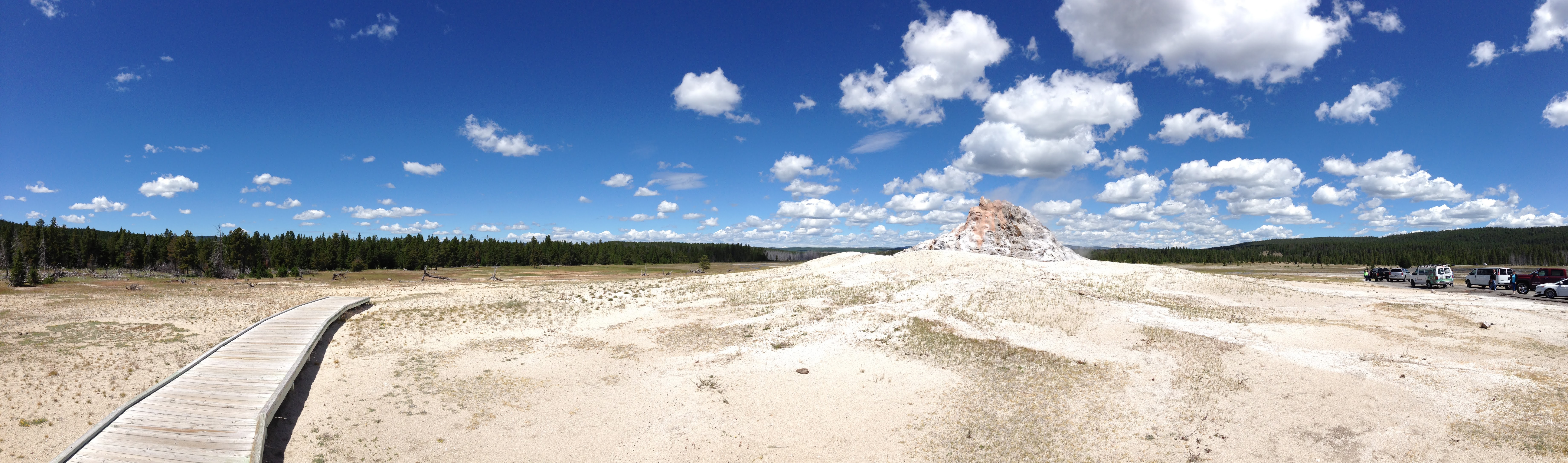 White Dome Geyser Yellowstone National Park