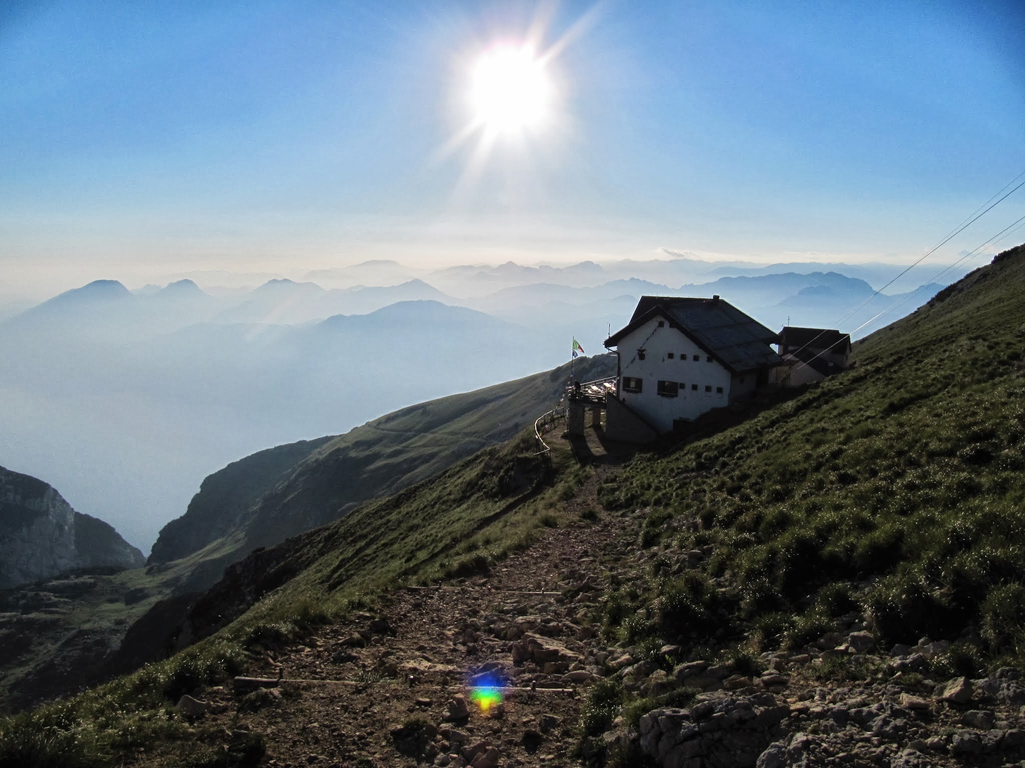 Een berghut op de Monte Baldo