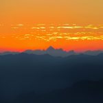 Zonsondergang vanaf de Monte Baldo