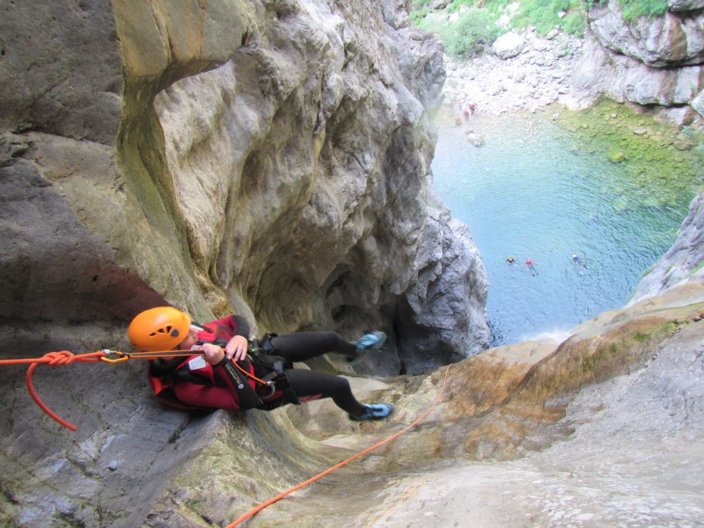 Canyoning aan het Idromeer