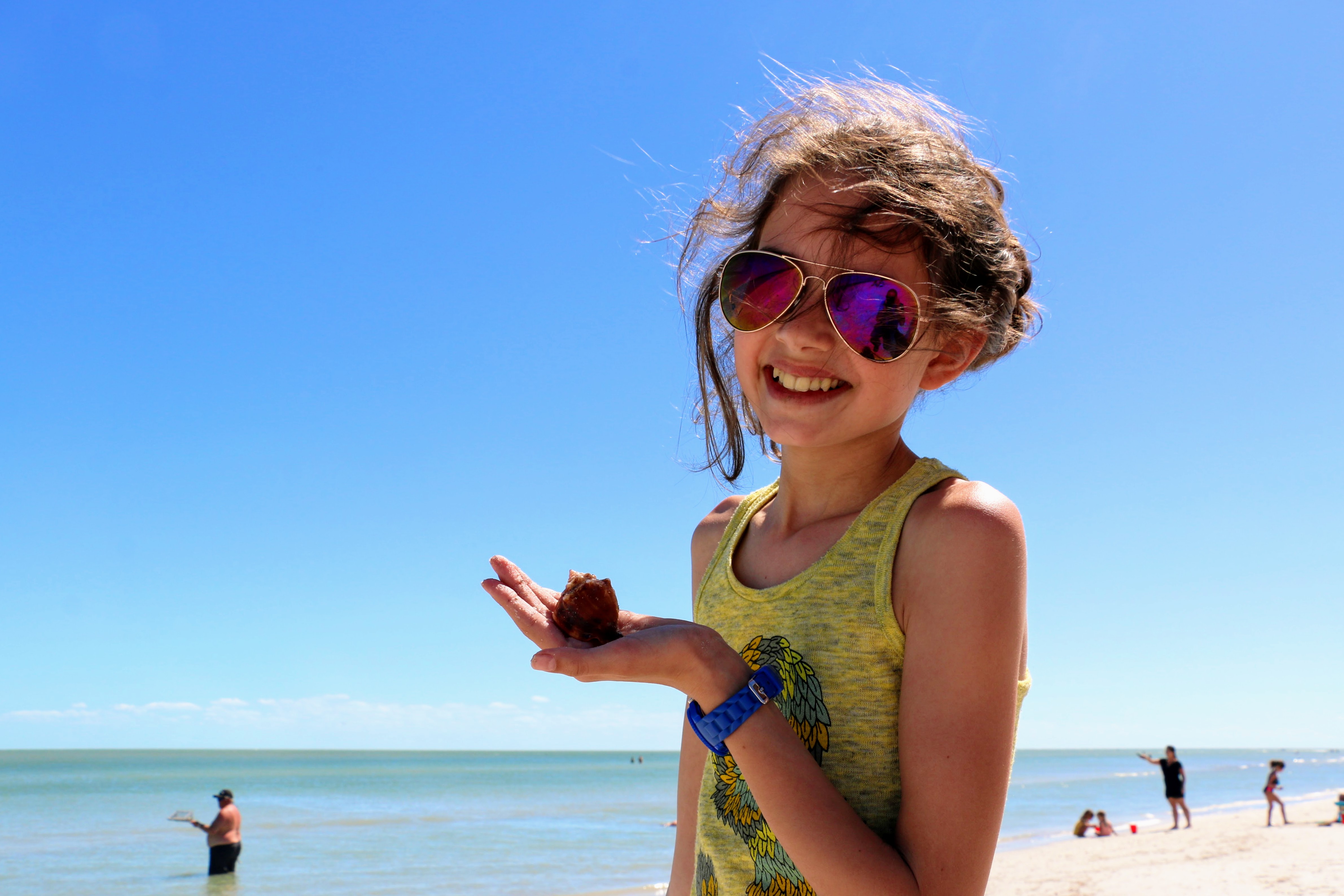 Florida met kind - schelpen zoeken op Sanibel Island