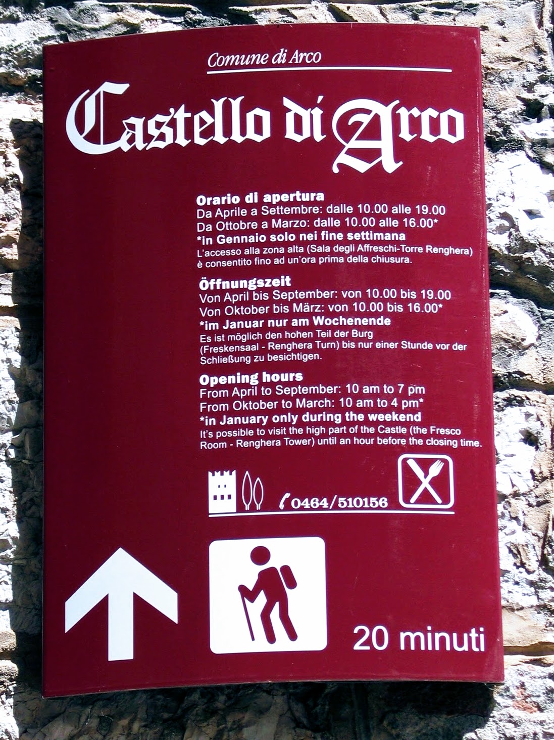 Castello di Arco bezoeken