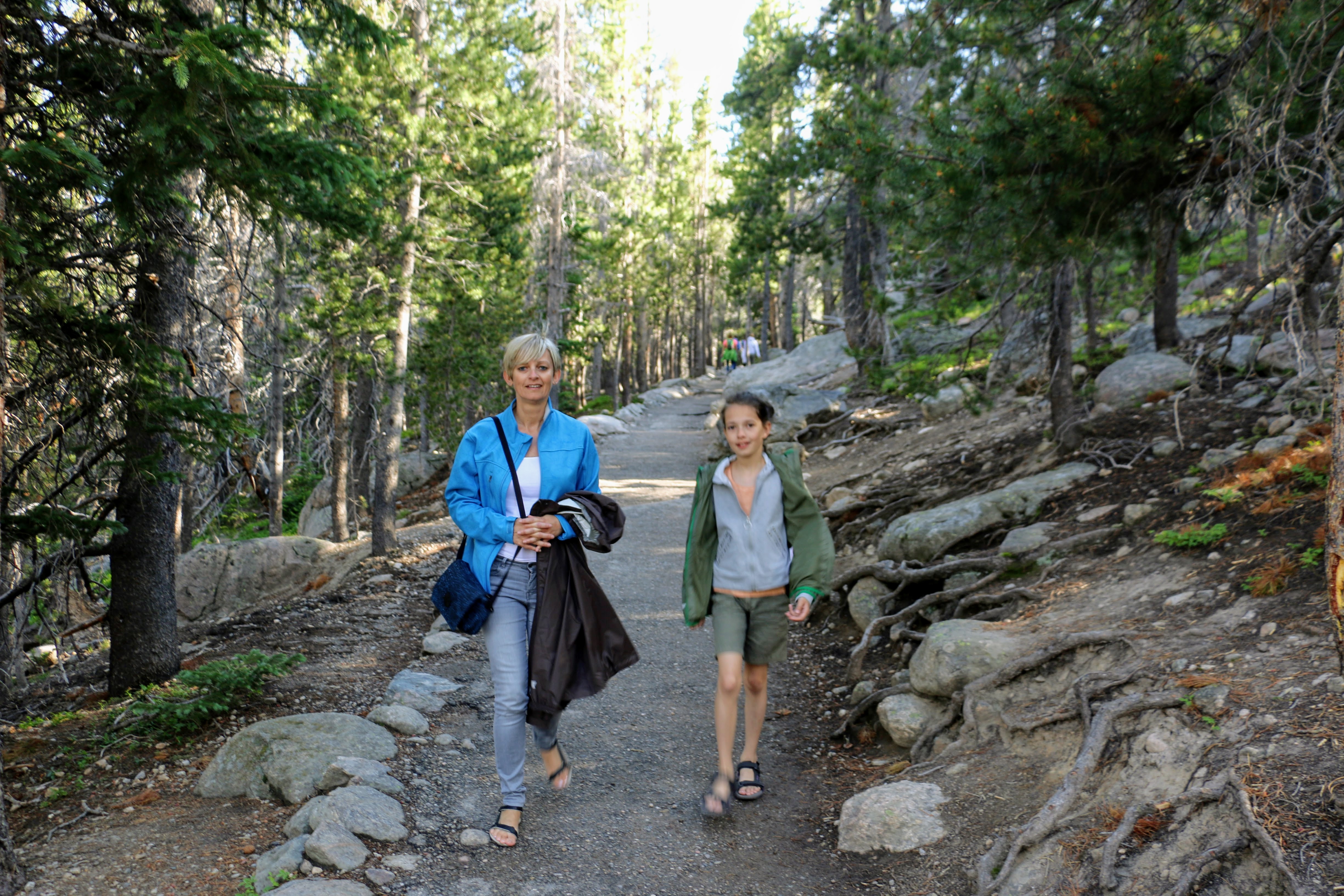 Wandeling naar Nymph Lake in Colorado