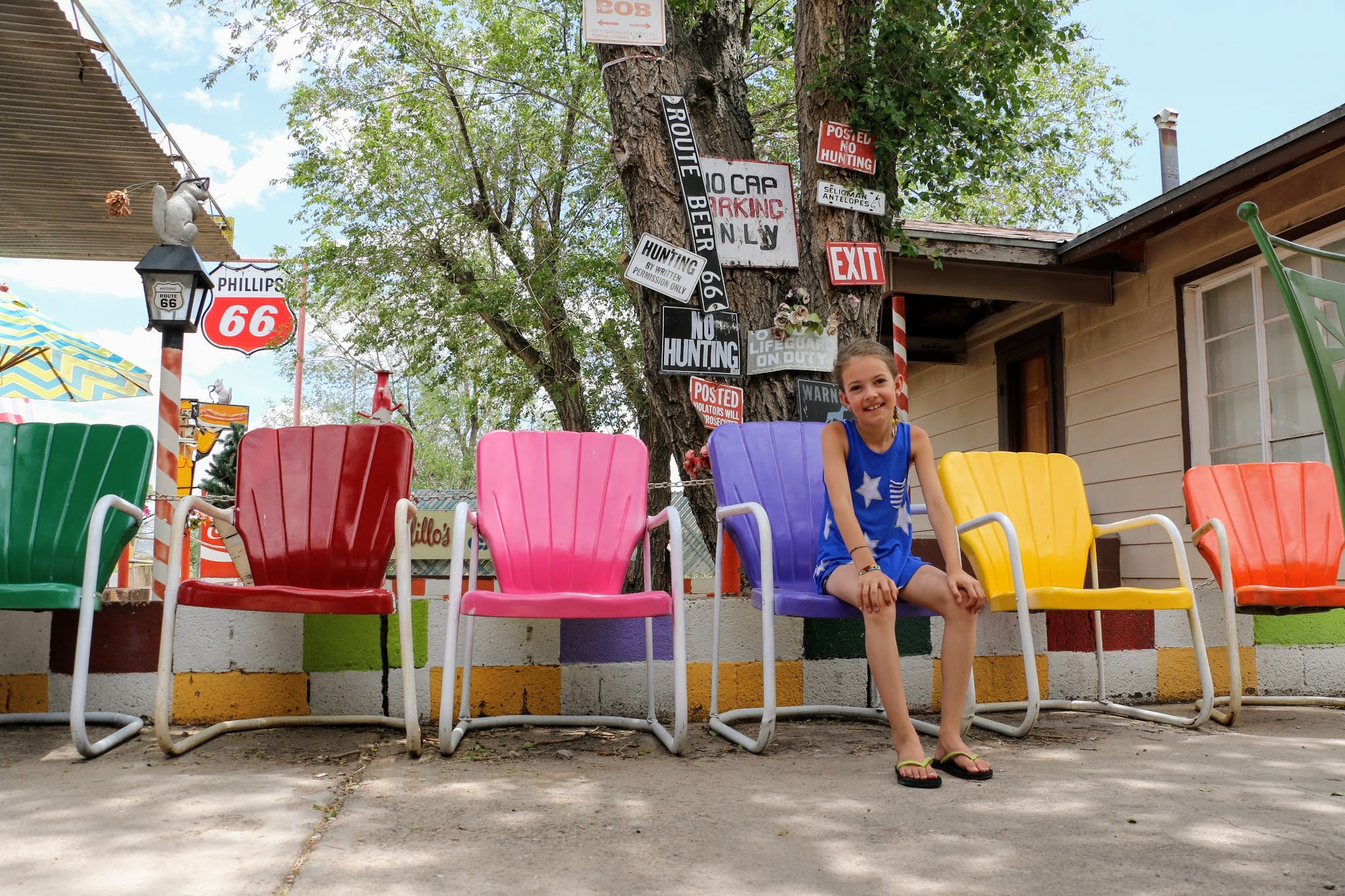 Het is goedkoop verzekering onaangenaam Vintage tuinstoelen Route 66 - Frederik Maesen