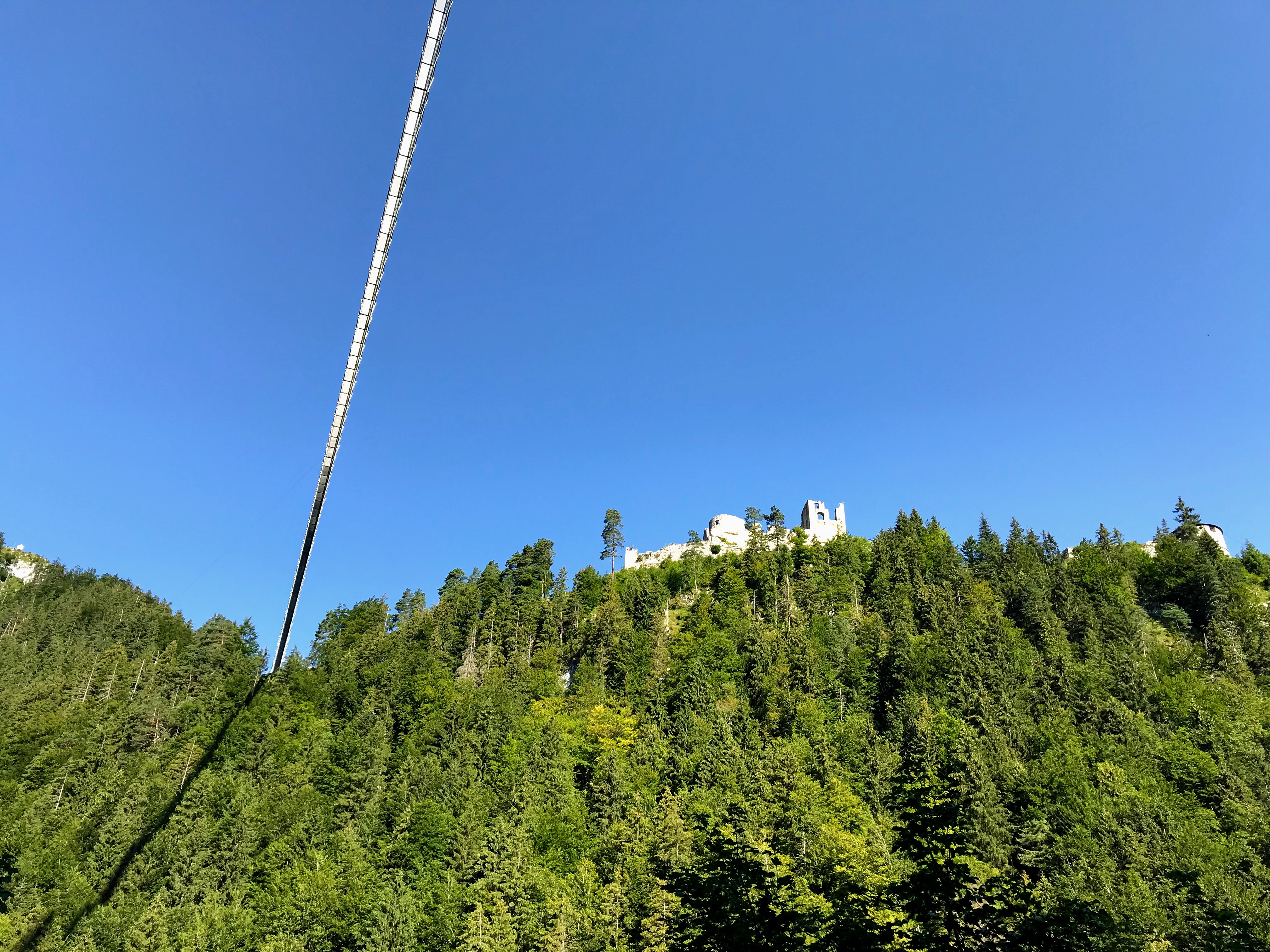 Hangbrug boven de Fernpass