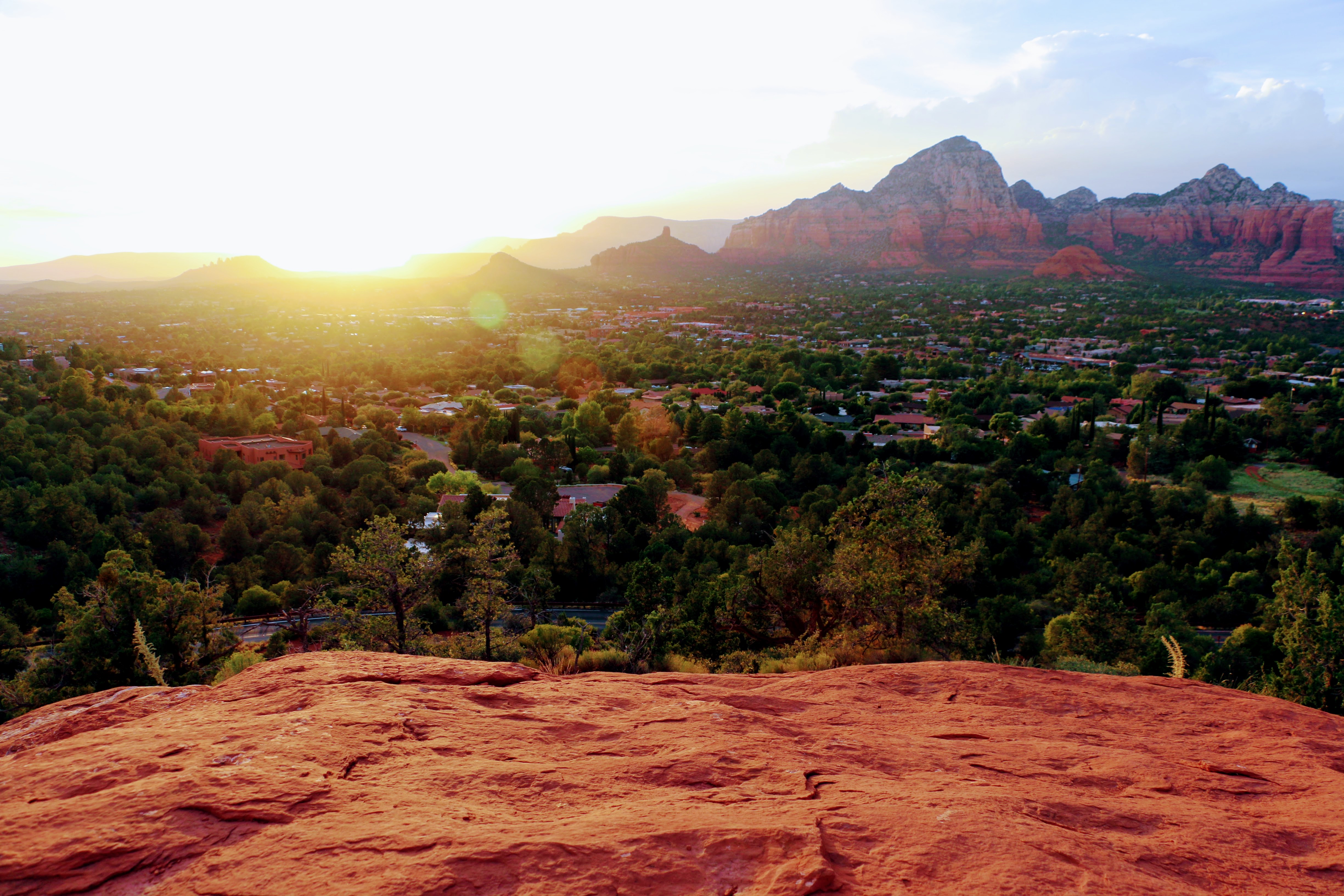 Mooie locatie voor een zonsondergang in Sedona