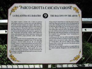 Infobord Grotte Cascata Varone