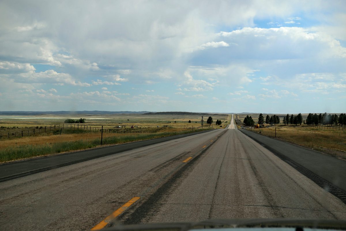 Route naar Yellowstone National Park
