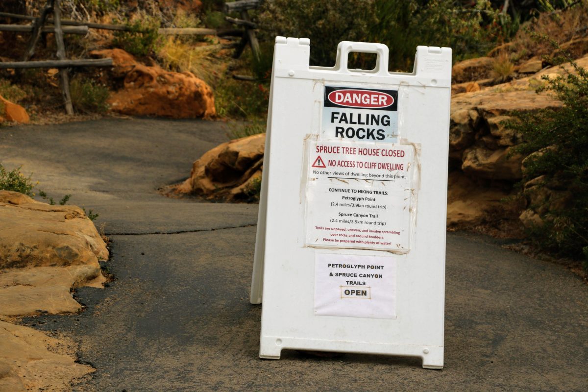 Danger Falling Rocks