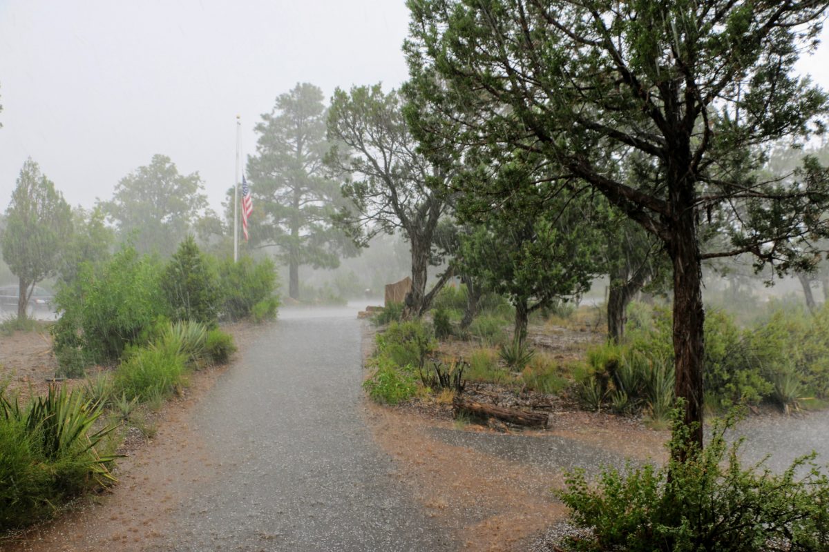 Warmte onweer Arizona