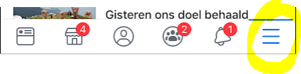 Opgeslagen berichten in Facebook App