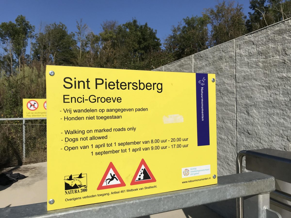 Sint Pietersberg Enci-groeve inkom