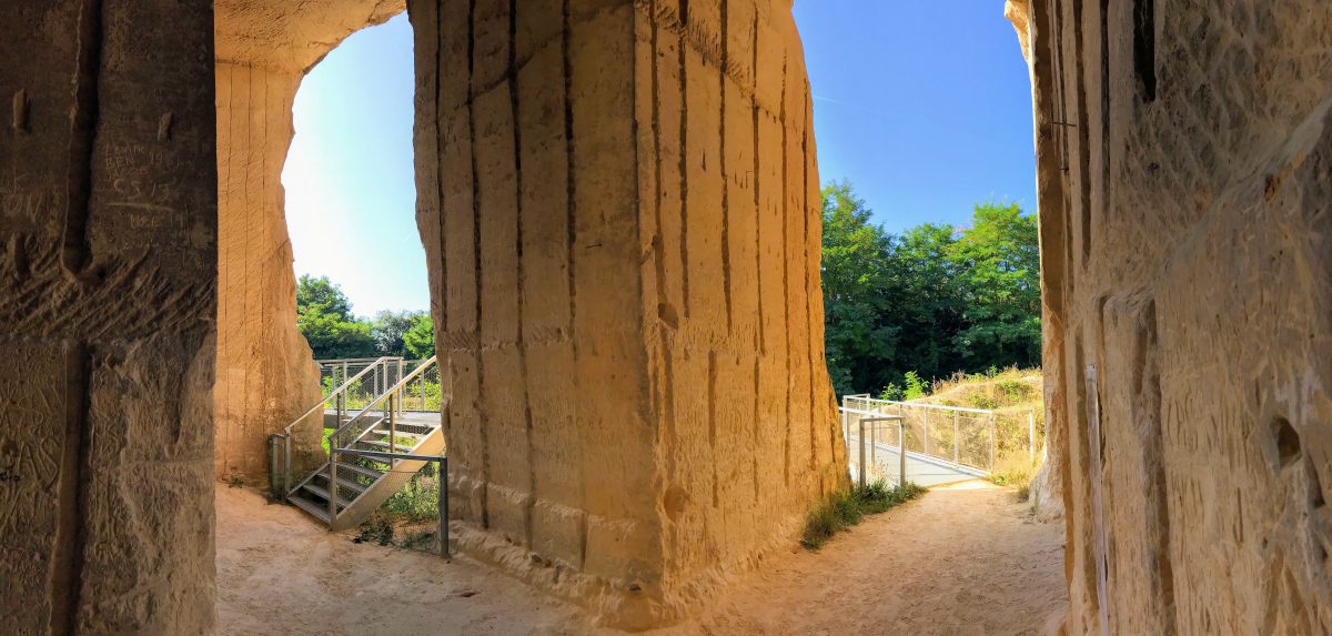 Wandelen in mergelgroeve Maastricht