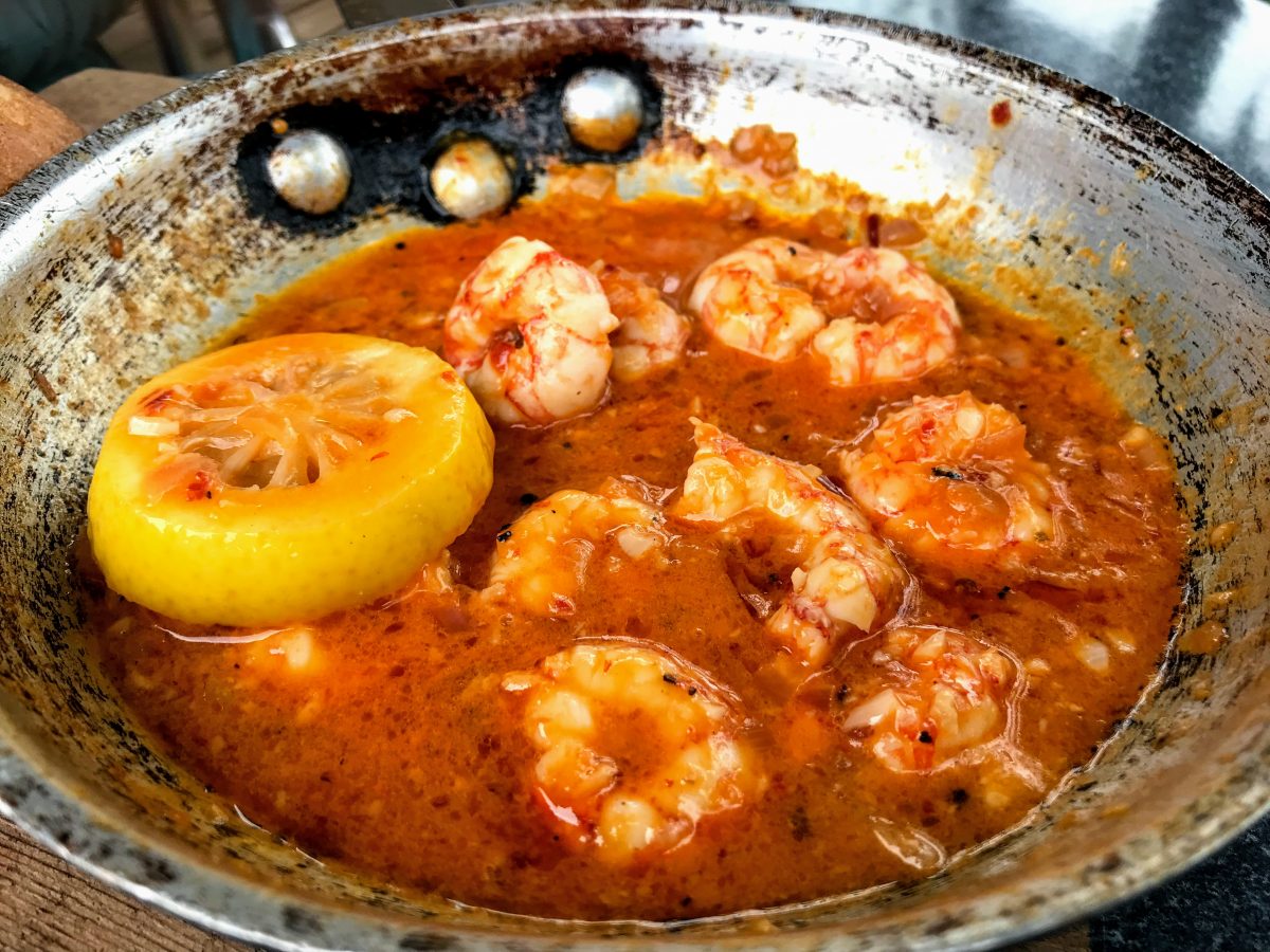 Spicy sauteéd prawns