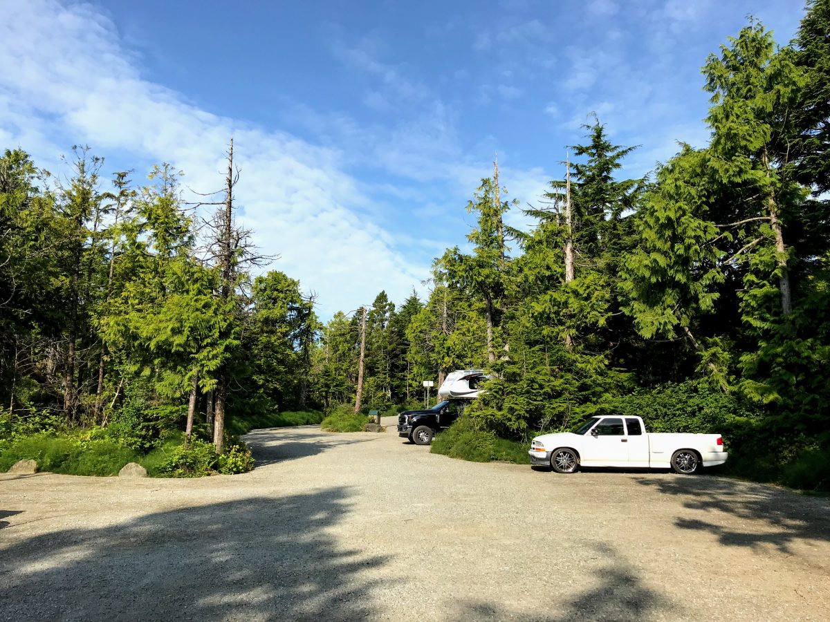 Parking Lighthouse loop Ucluelet