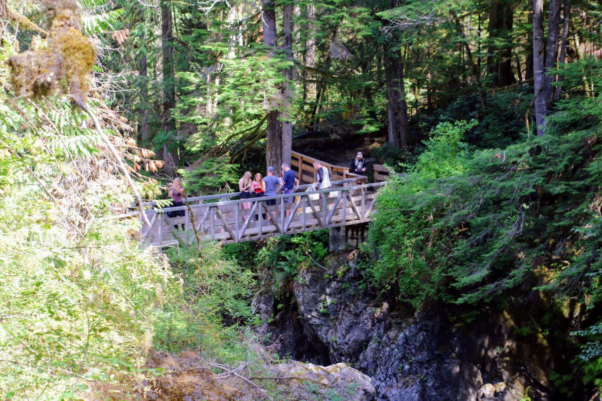 Brug over de Little Qualicum River