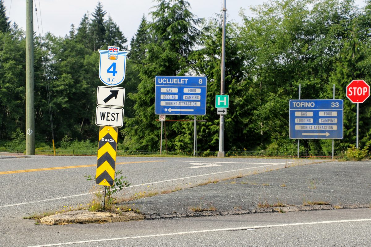 Highway 4 op Vancouver Island richting Tofino