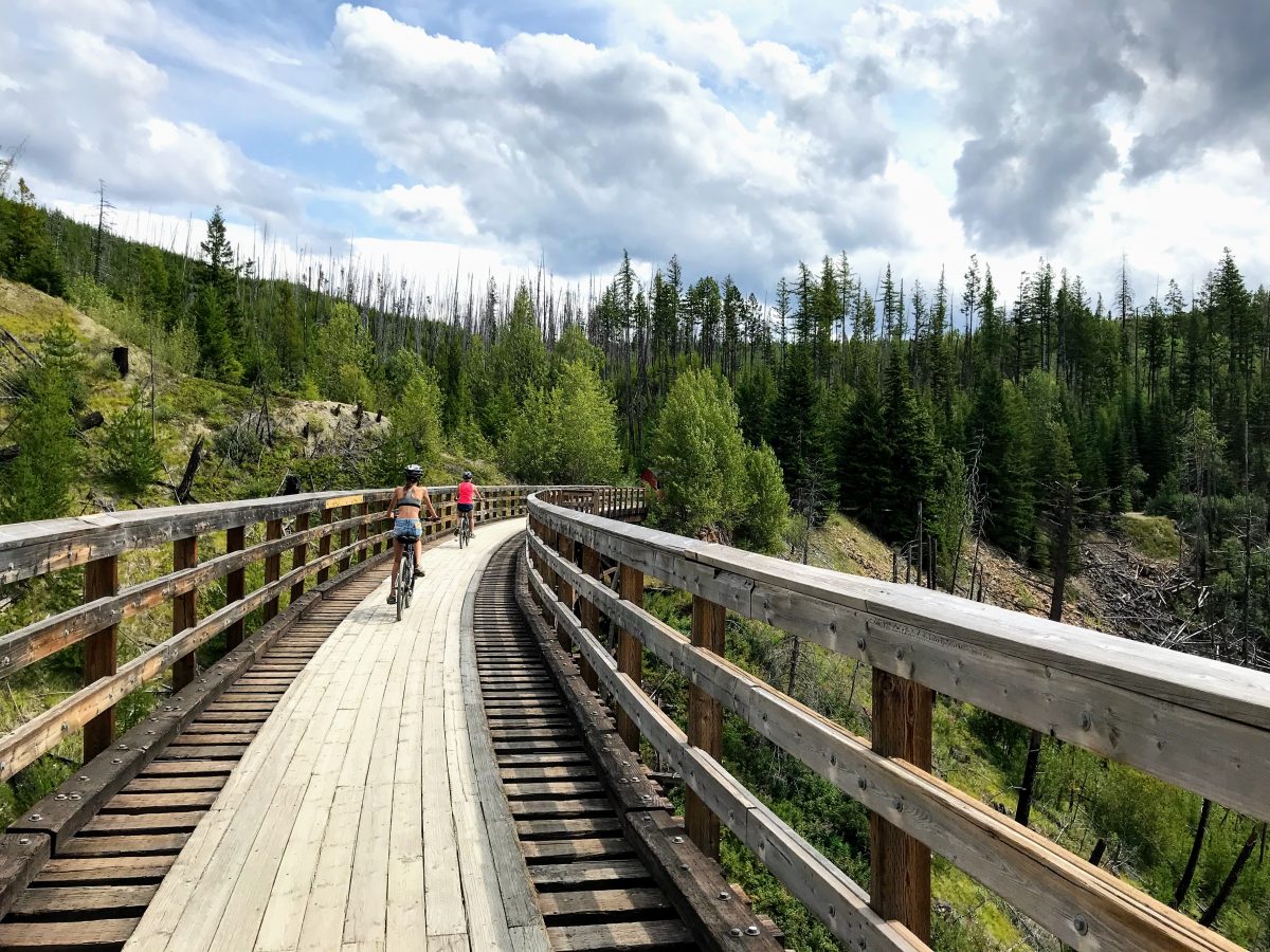 myra canyon kettle valley railway trestles