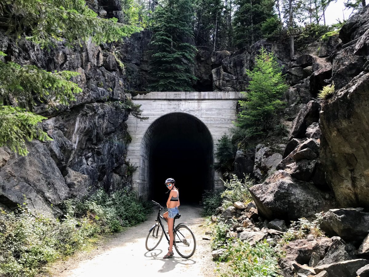 Myra Canyon - fietsen door verlaten spoorwegtunnels