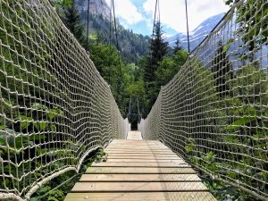 Hangbruggen in Zwitserland - La Passerelle suspendue