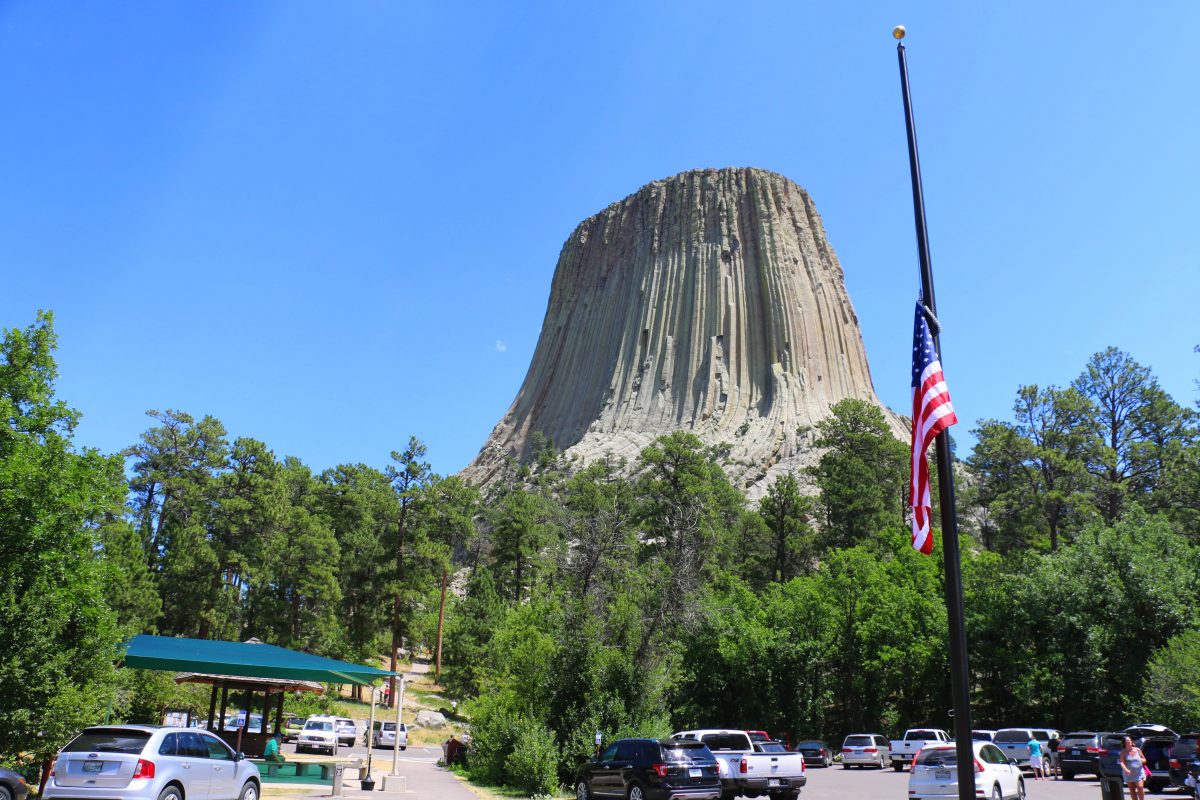 Parking Devils Tower National Monument