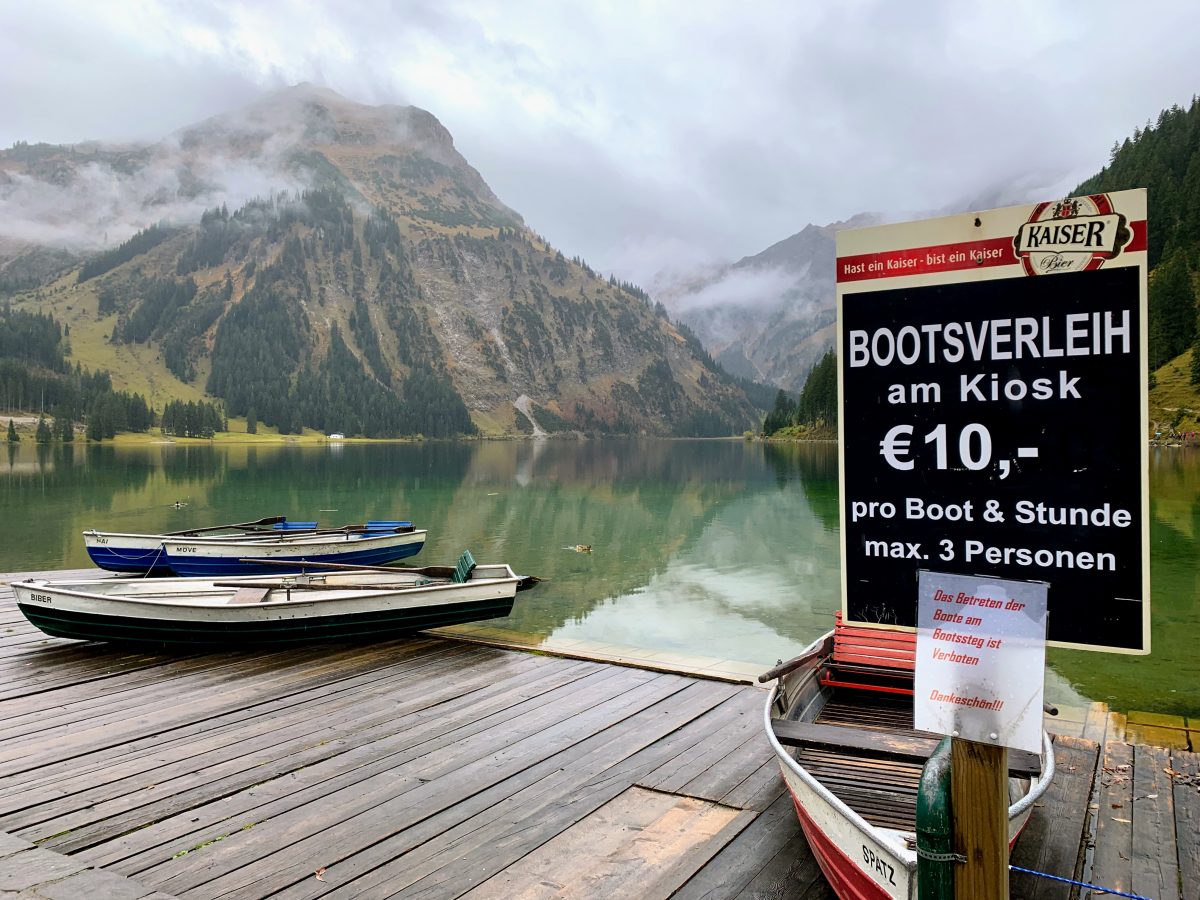 Bootsverleih Vilsalpsee Tannheim