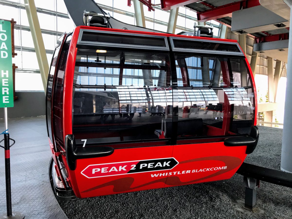 Peak 2 Peak Gondola Whistler blackcomb