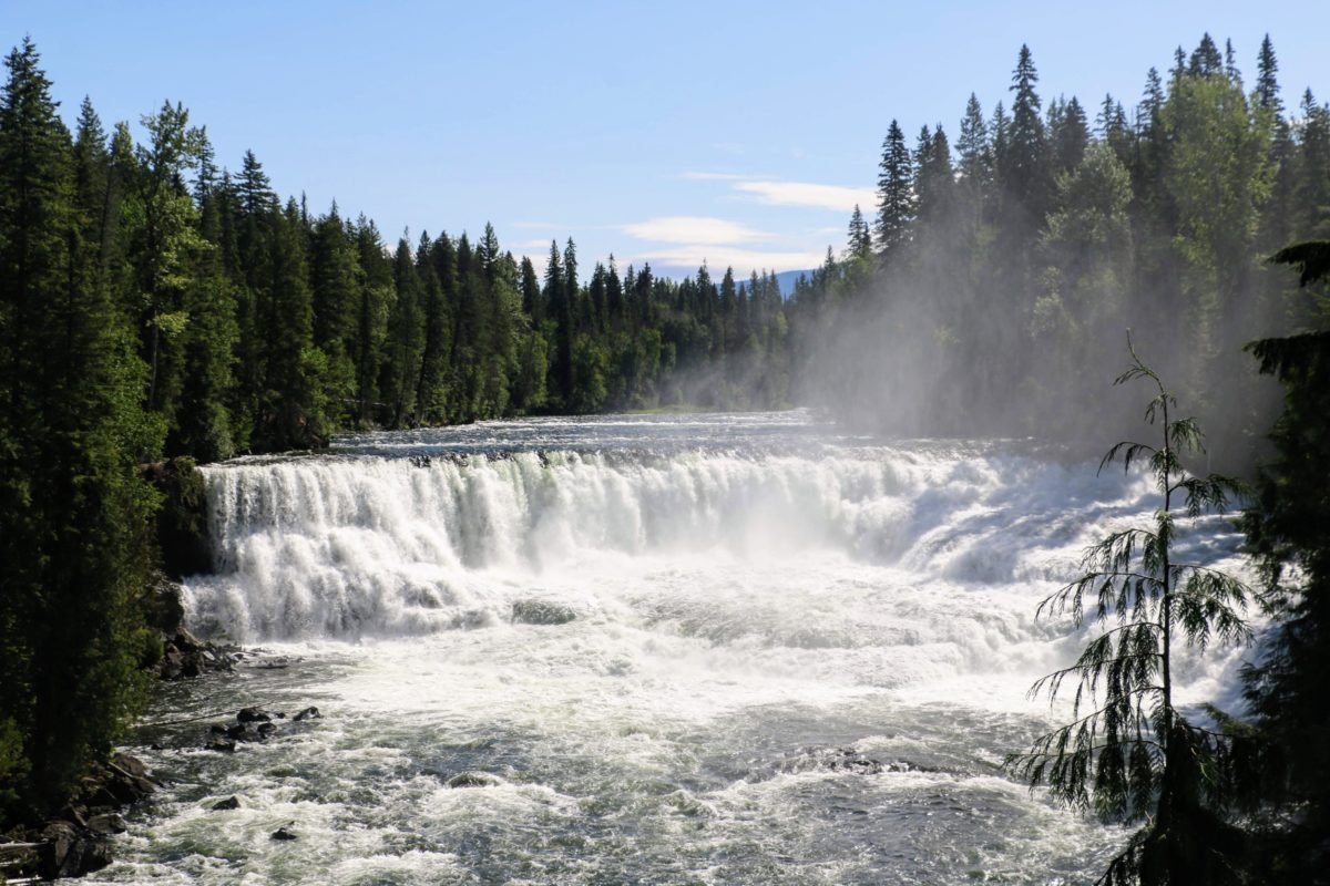 Waterval in Wells Gray Park