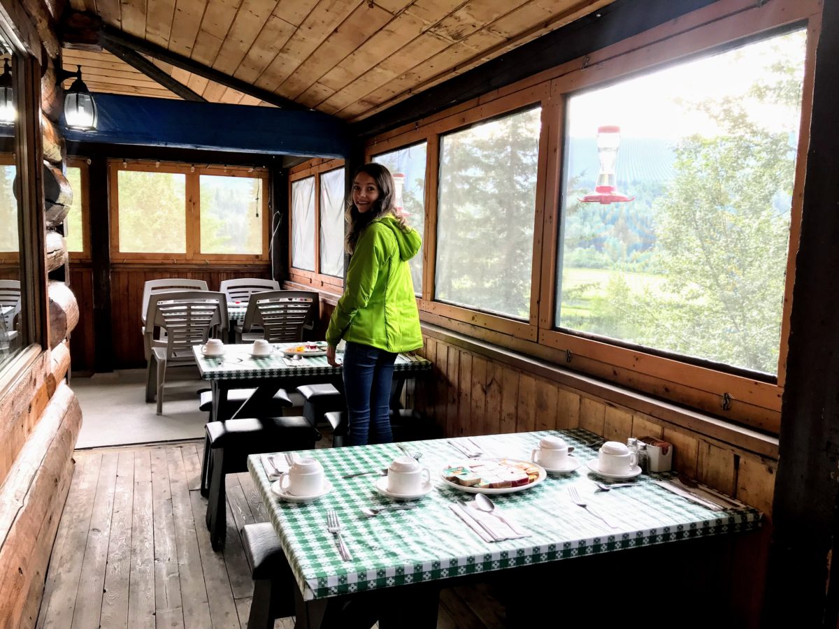 Helmcken Falls Lodge breakfast