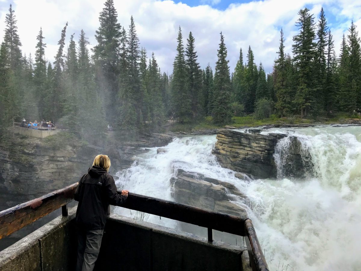 Uitkijkplatform Athabasca Falls