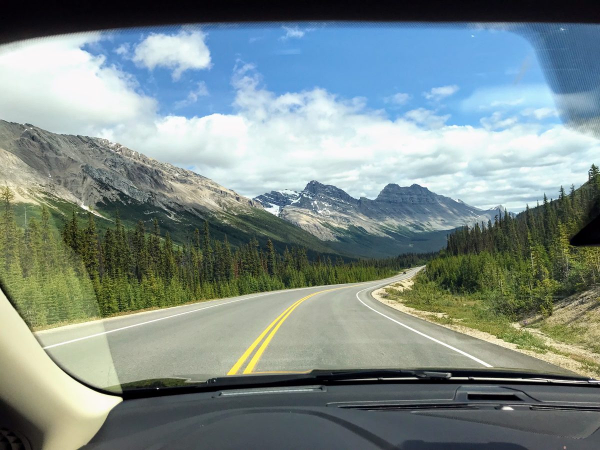 Icefields Parkway route