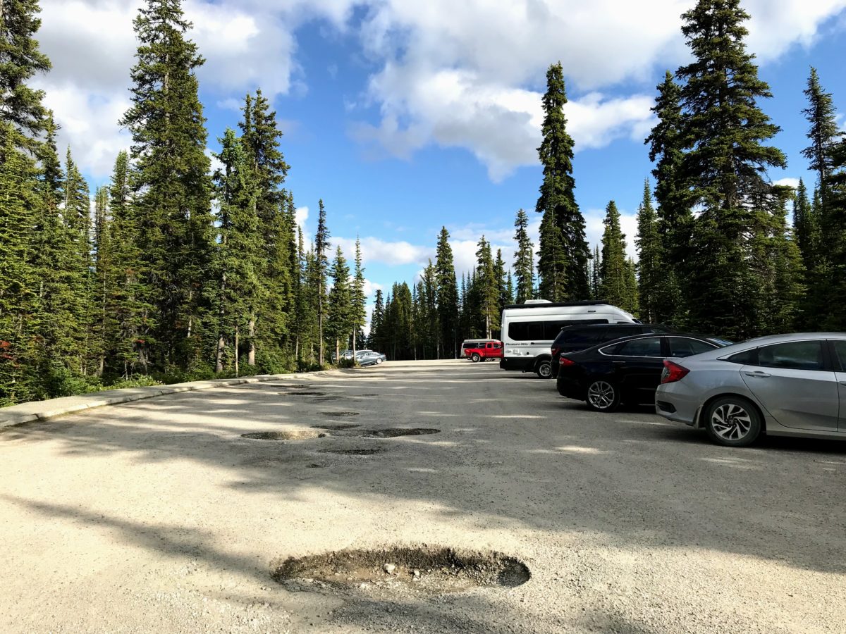 Peyto Lake Parking