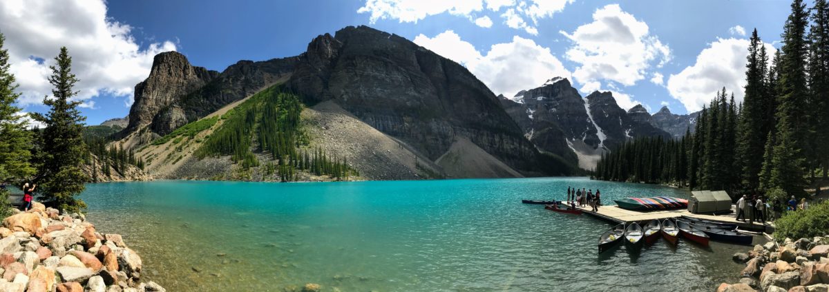 Kanovaren op Moraine Lake