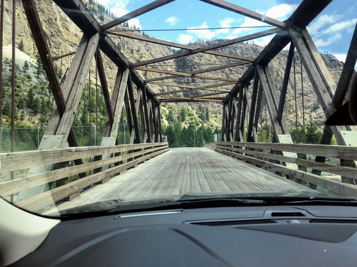 Houten brug in Canada