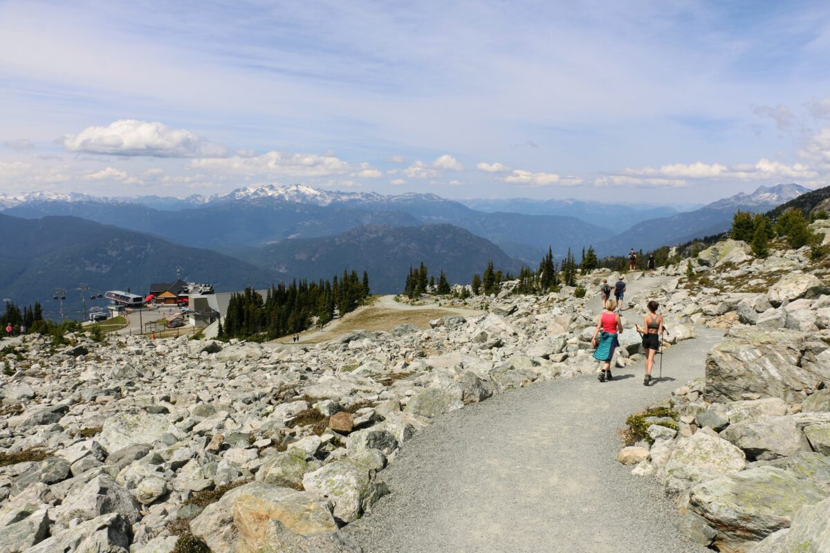 Alpine hiking trails Whistler