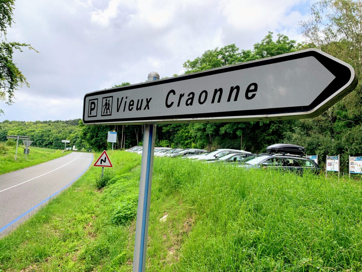 Parkeerplaats bij uitkijktoren Chemin des dames (Craonne)